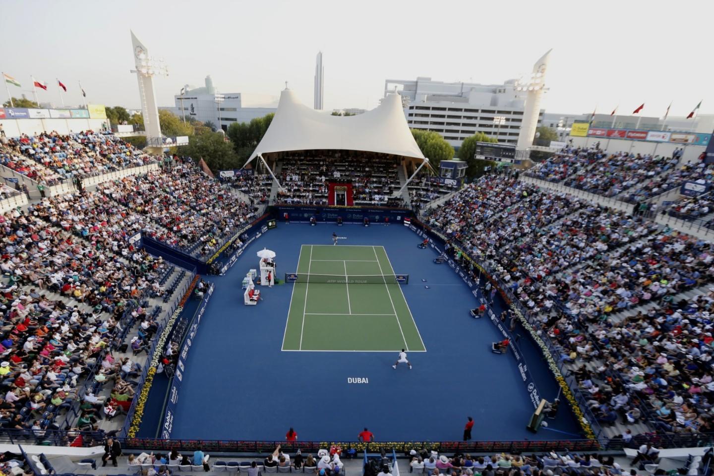 Finishing touches: Dubai Duty Free Tennis Stadium is resurfaced and ready  to welcome the world - Dubai Duty Free Tennis Championships